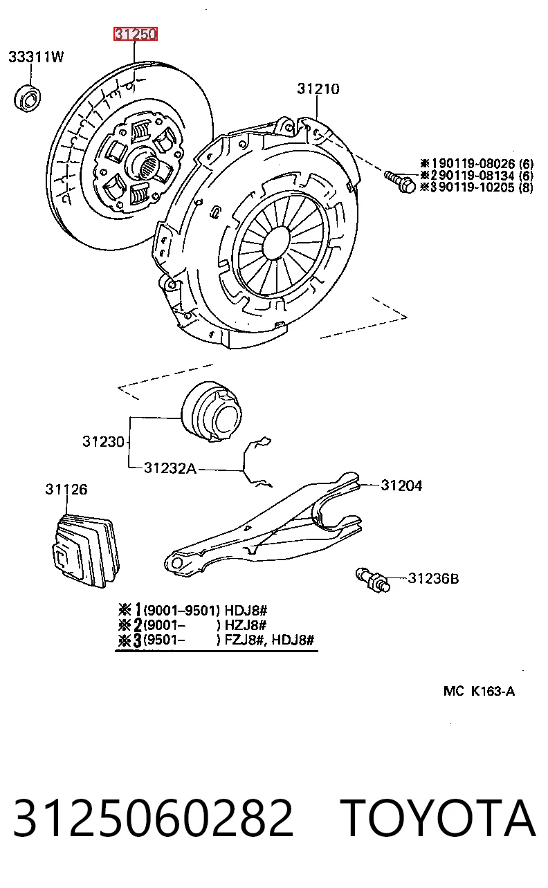 3125060282 Toyota