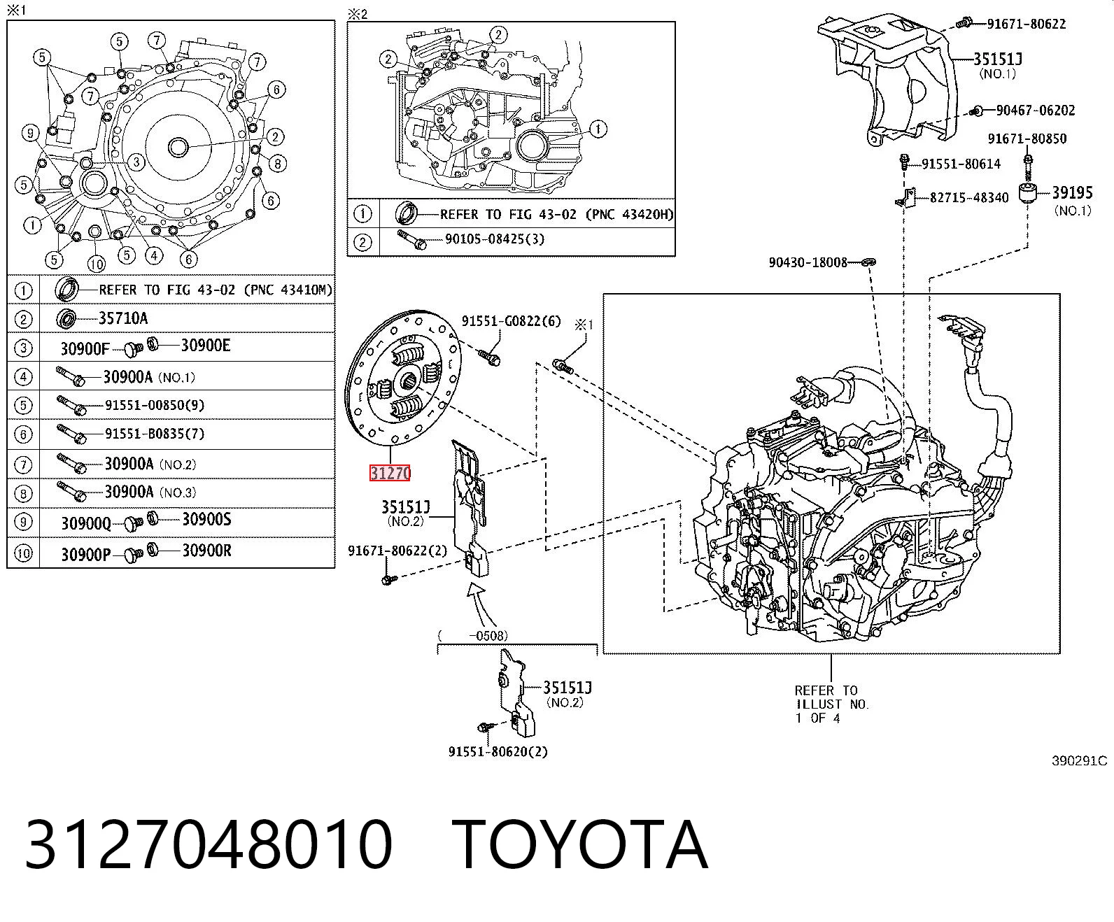 Disco de embrague para Lexus RX U3