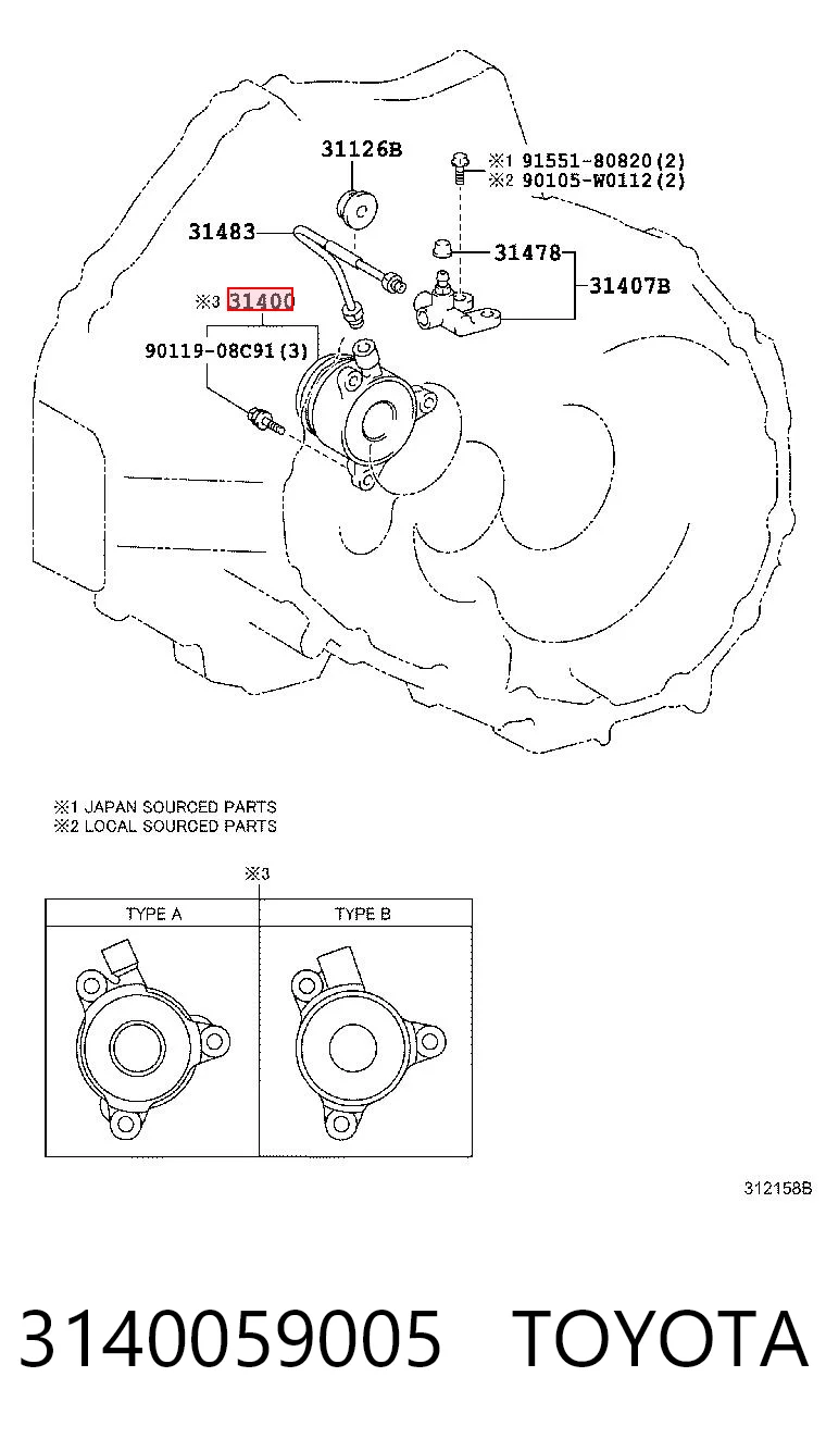 3140059005 Toyota