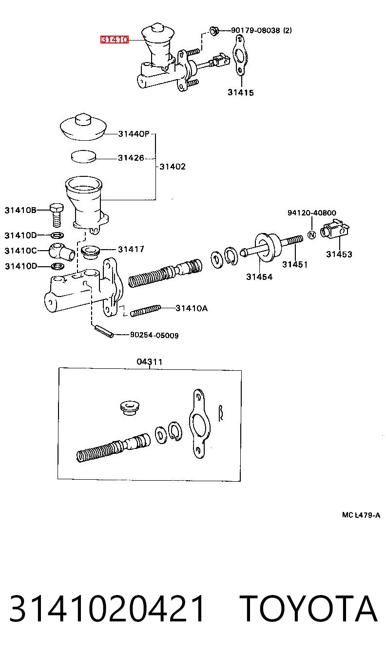 Cilindro de embrague Toyota Celica hatchback (T16) (1985 - 1989) precio, desde 46,99 EUR