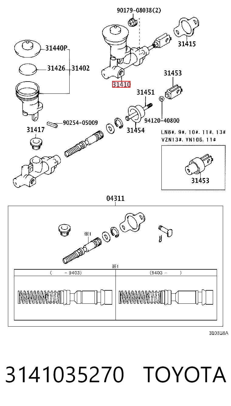 Comprar Cilindro maestro de embrague 4 Runner N130
