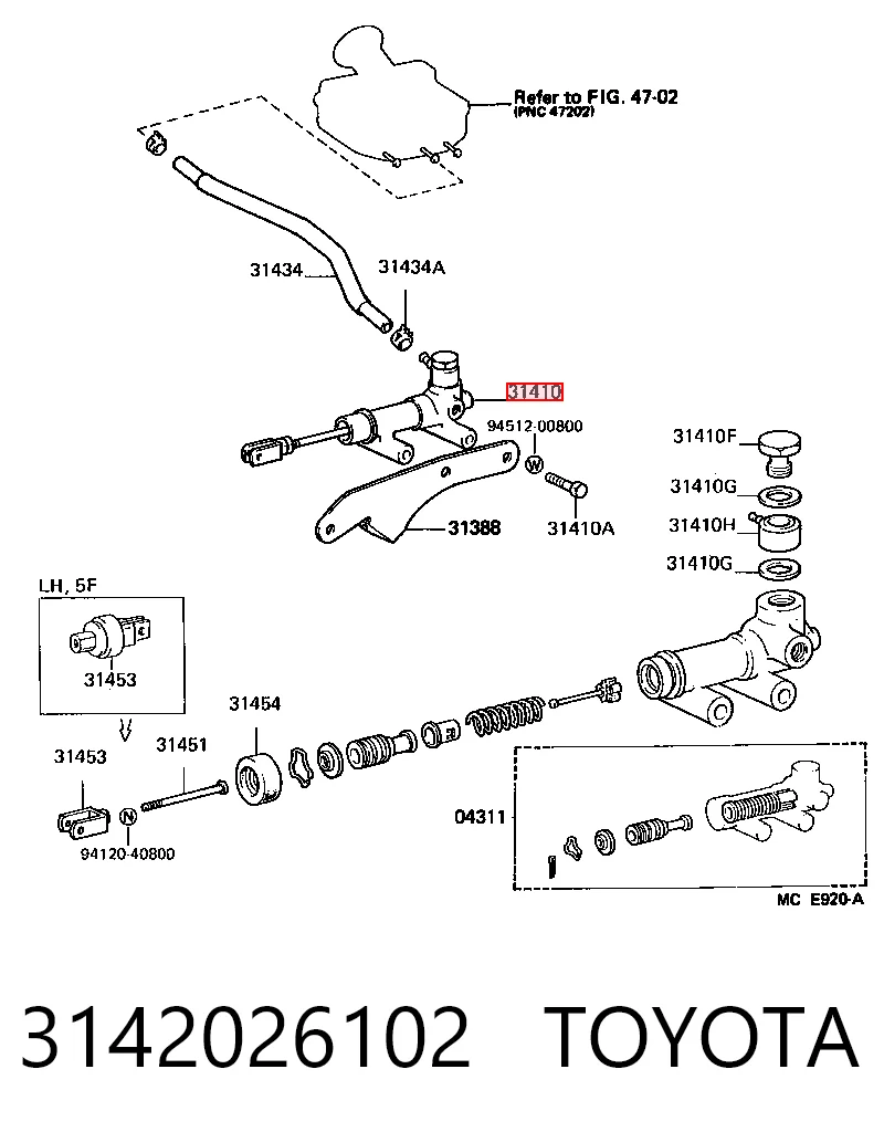 Comprar Cilindro maestro de embrague Hiace II H5