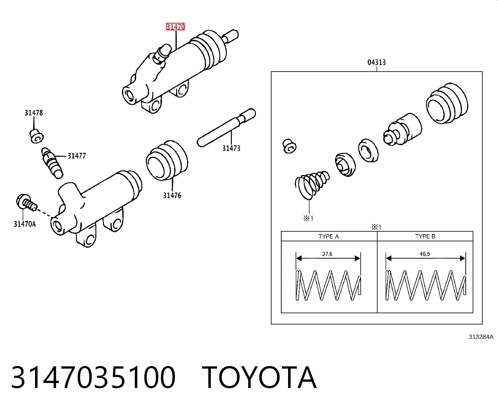  Bombin de embrague Toyota Hiace 2