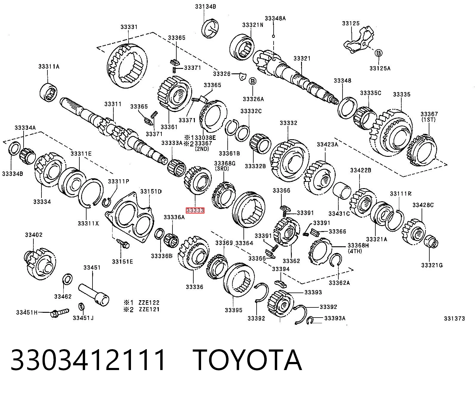 3303412111 Toyota