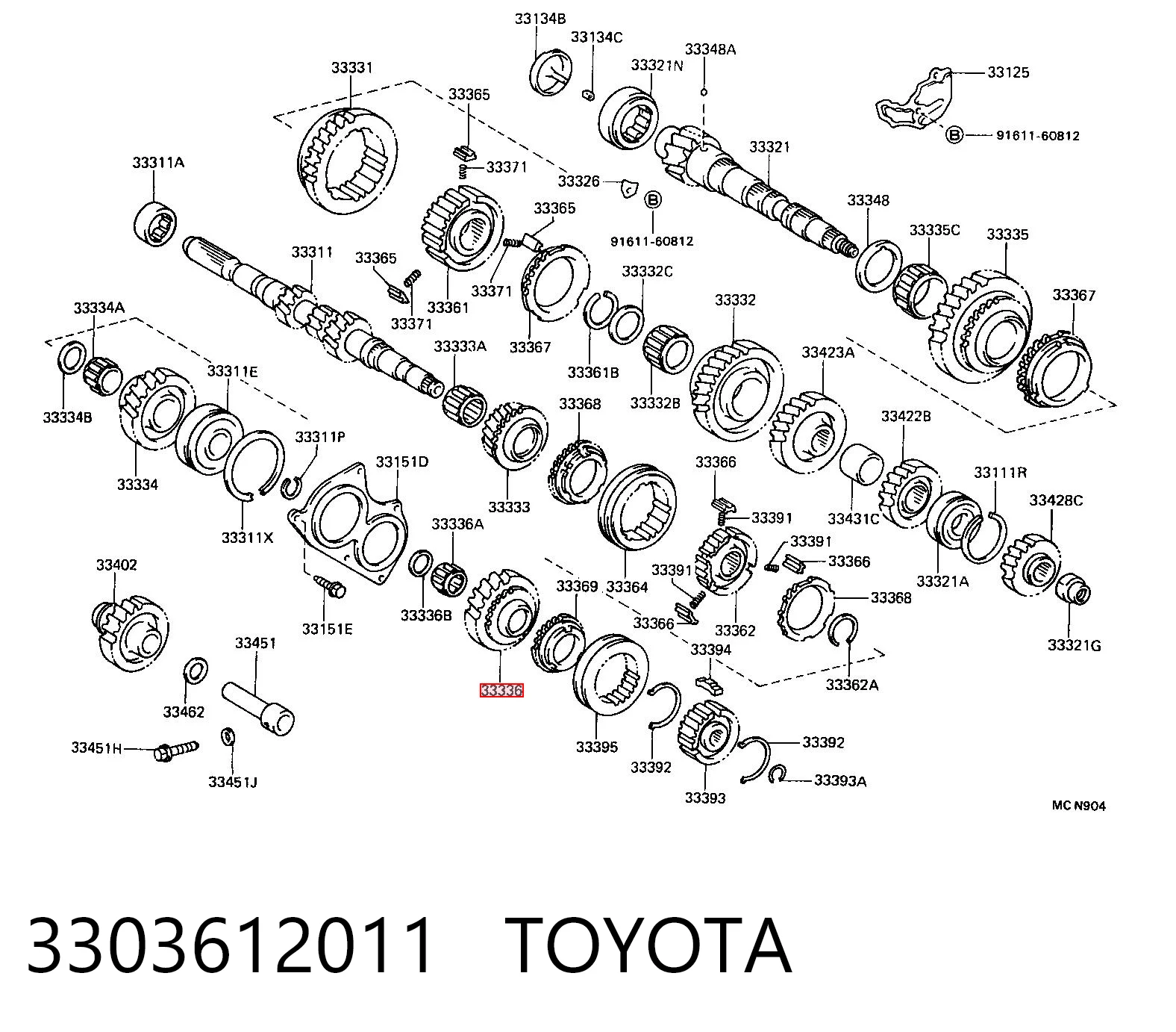 Comprar Piñón conductor de quinta velocidad Toyota Corolla  E9 a bajo precio