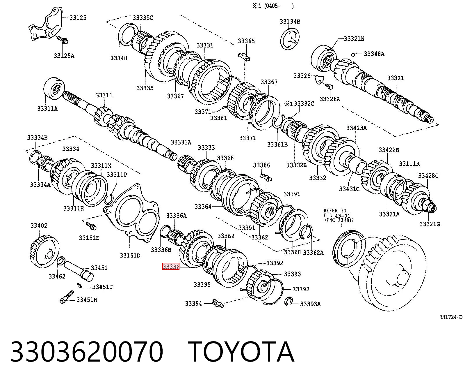 3303620070 Toyota