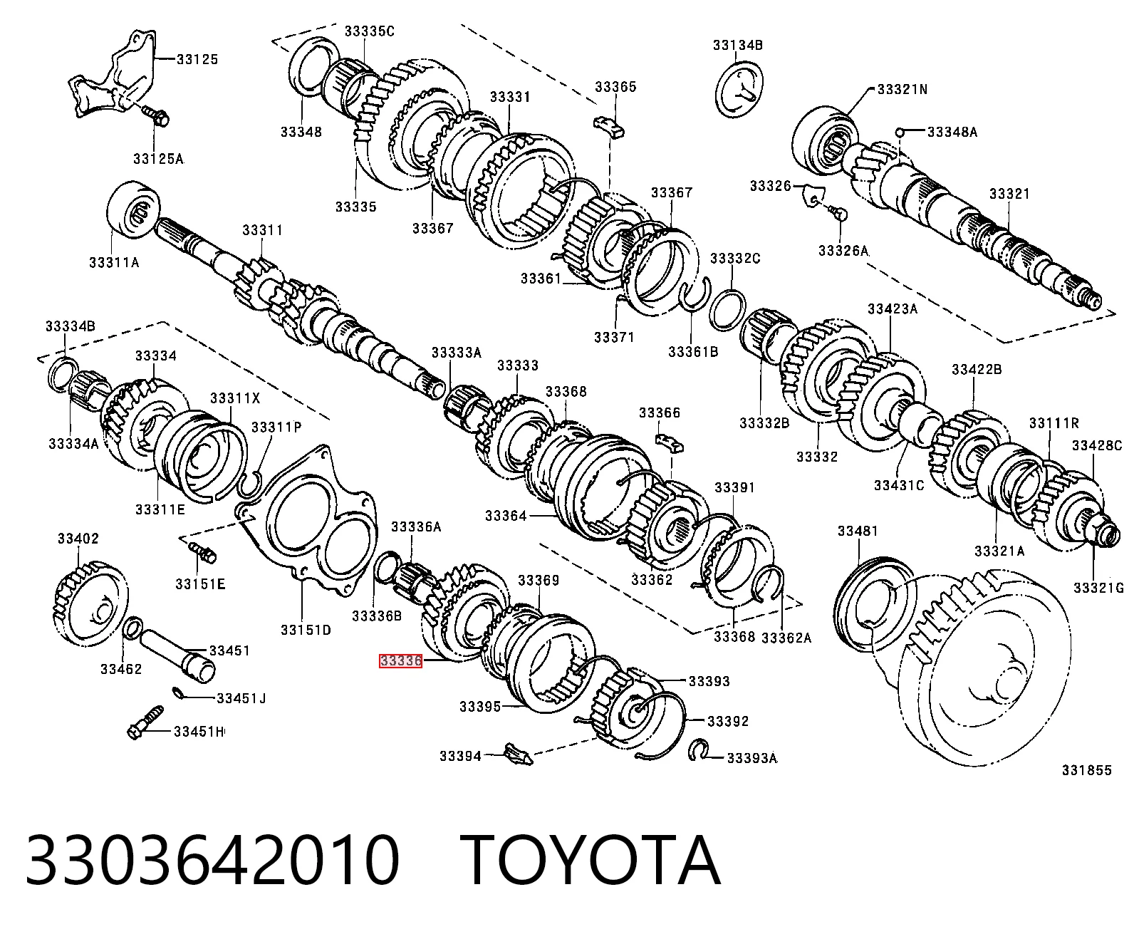 3303642010 Toyota