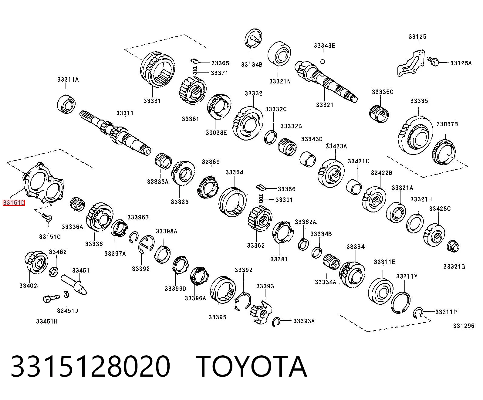3315128020 Toyota