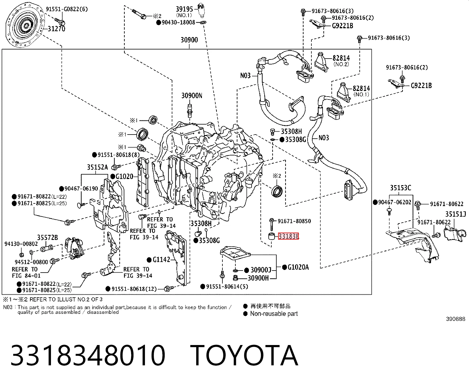 3318348010 Toyota