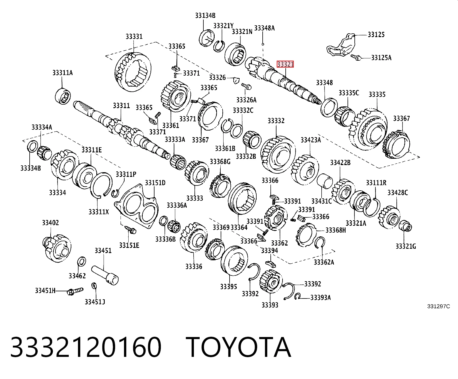 3332120160 Toyota