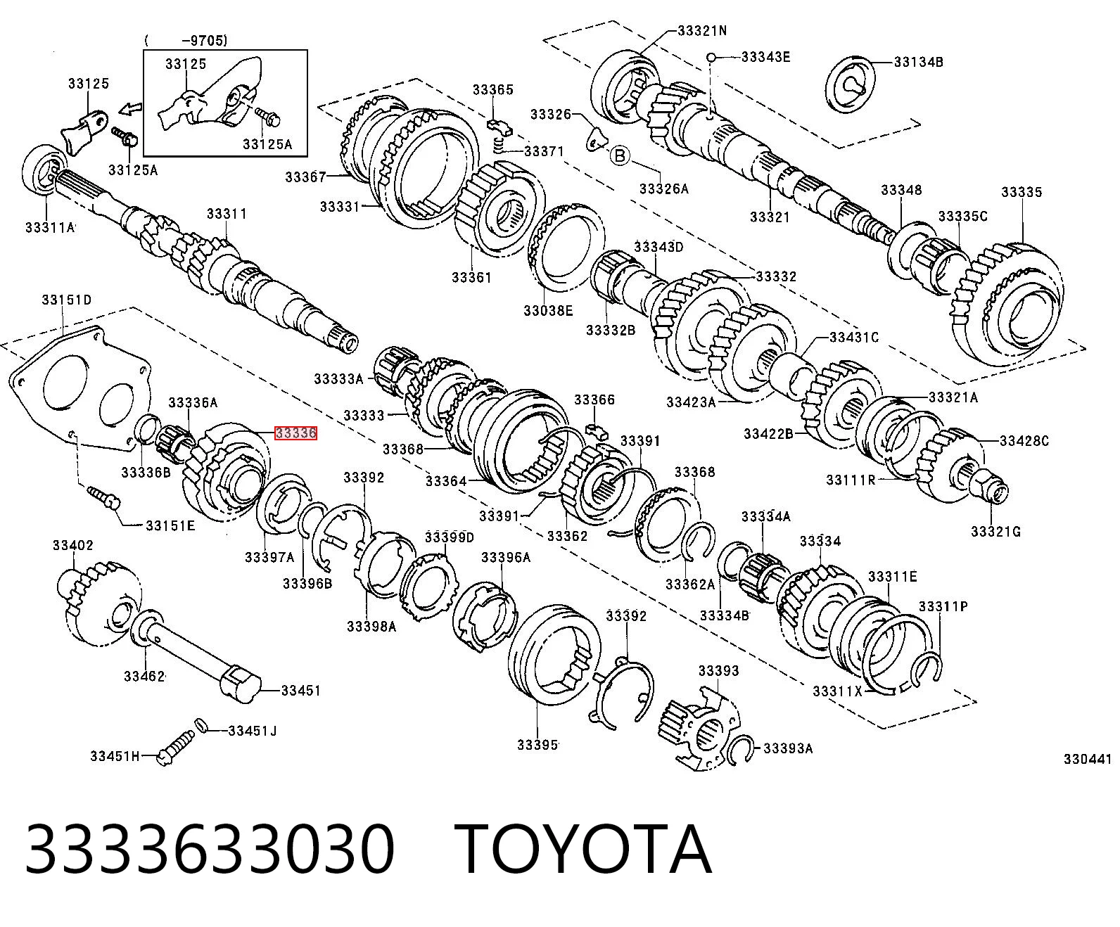 Comprar Piñón conductor de quinta velocidad Toyota Camry V10 a bajo precio