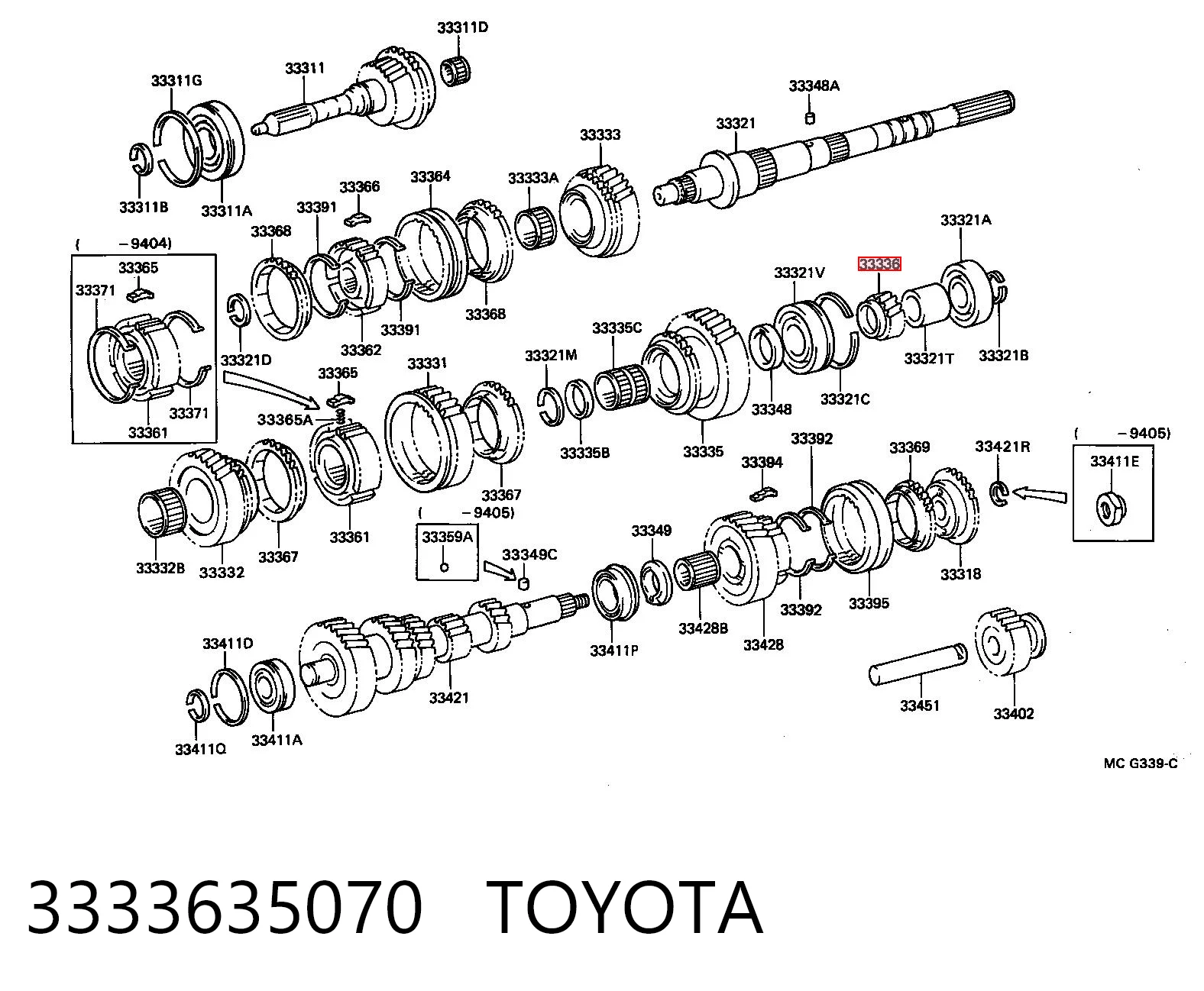 Comprar Piñón conductor de quinta velocidad Toyota 4 Runner  N130 a bajo precio
