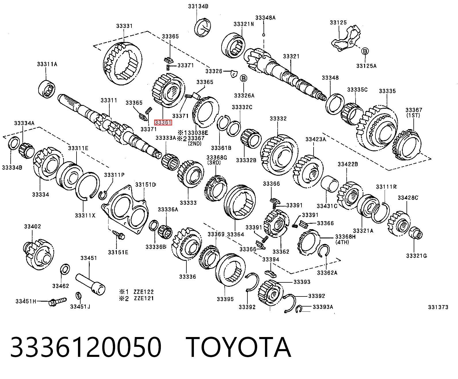 3336120050 Toyota