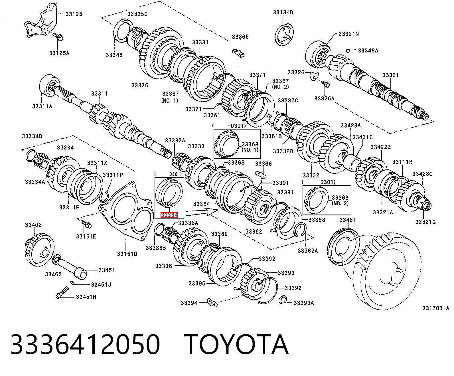 3336412050 Toyota