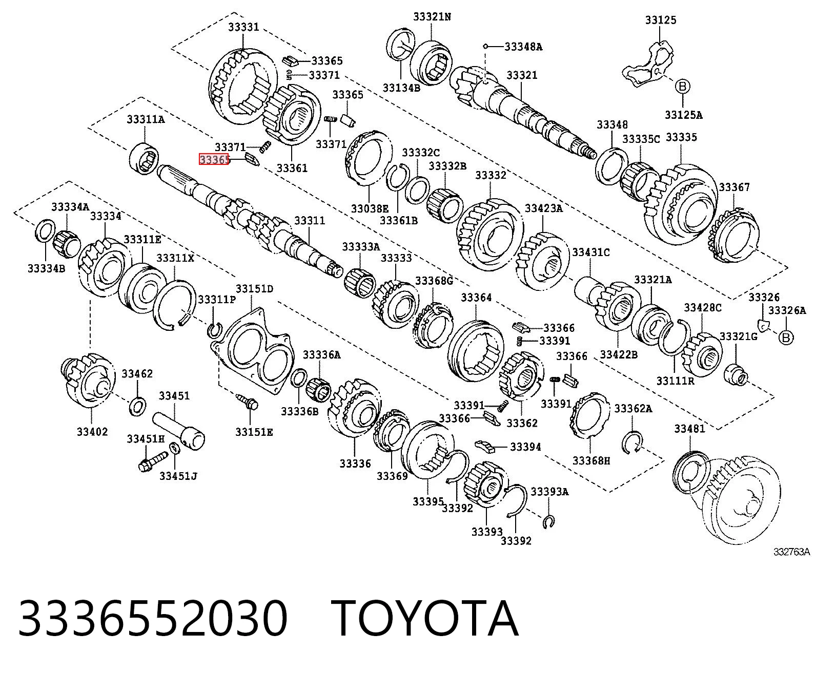 3336552030 Toyota