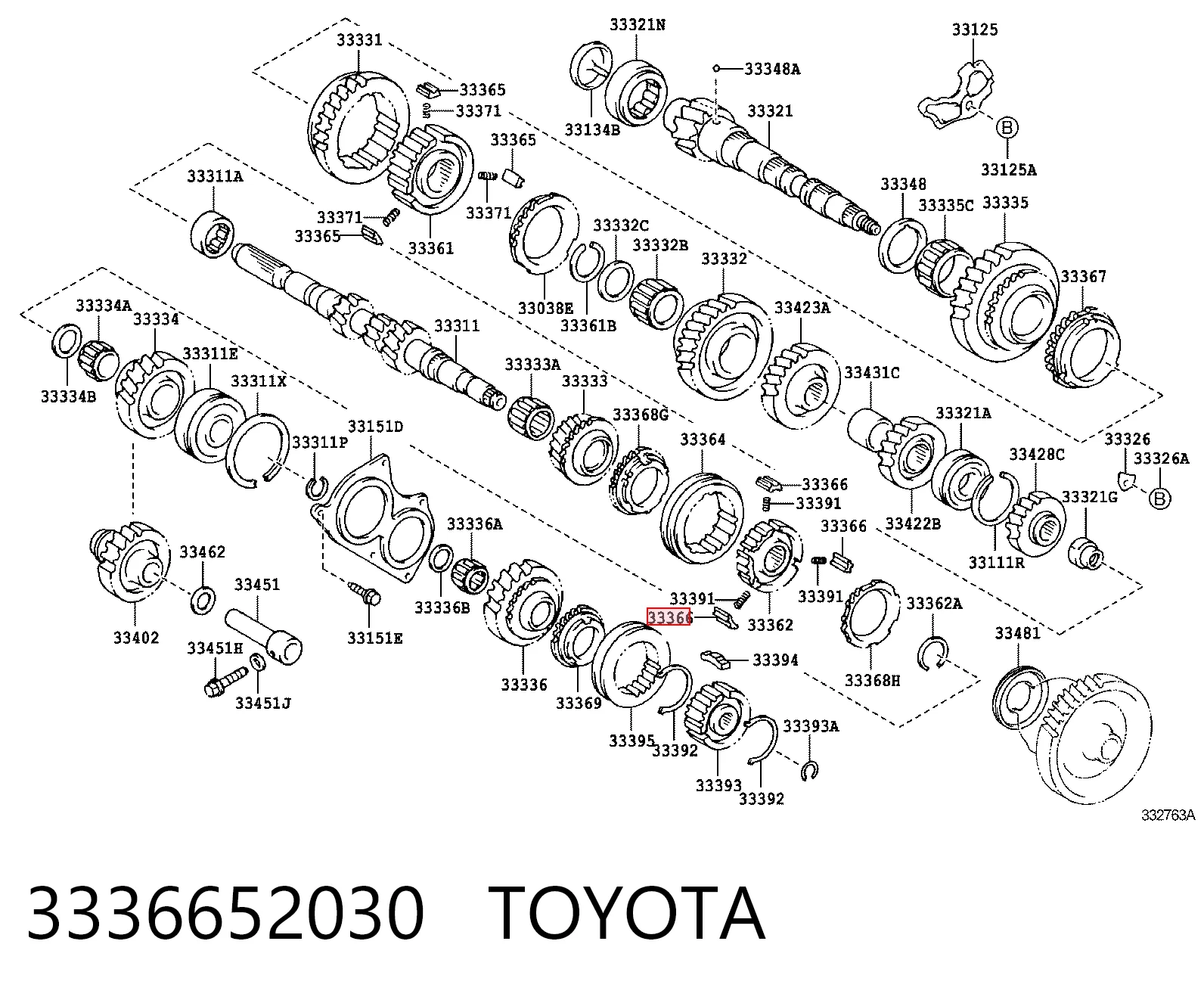 3336652030 Toyota