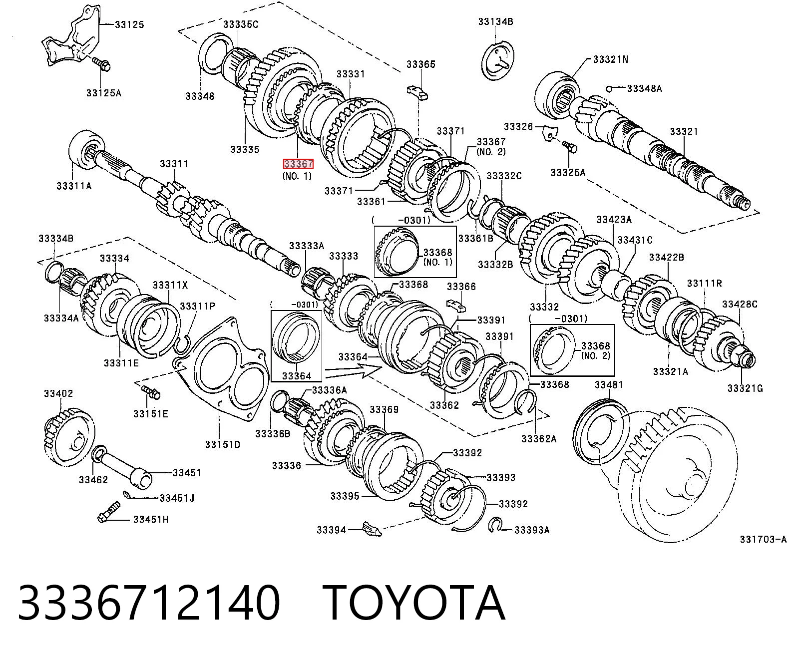 3336712140 Toyota
