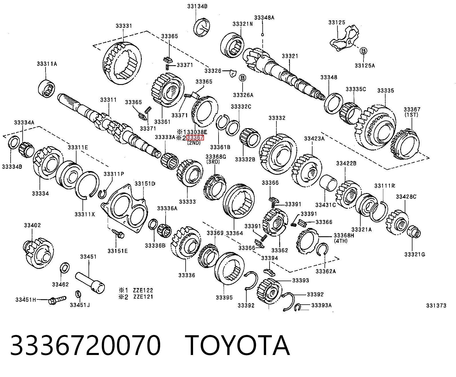 3336720070 Toyota