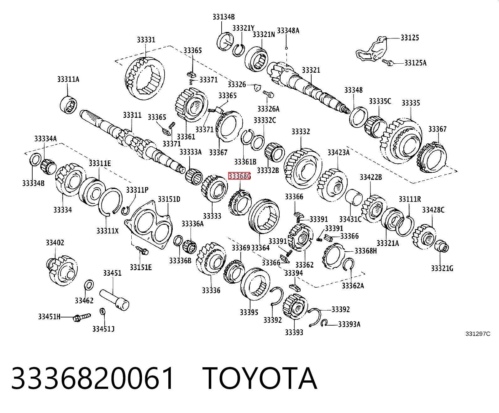 3336820061 Toyota