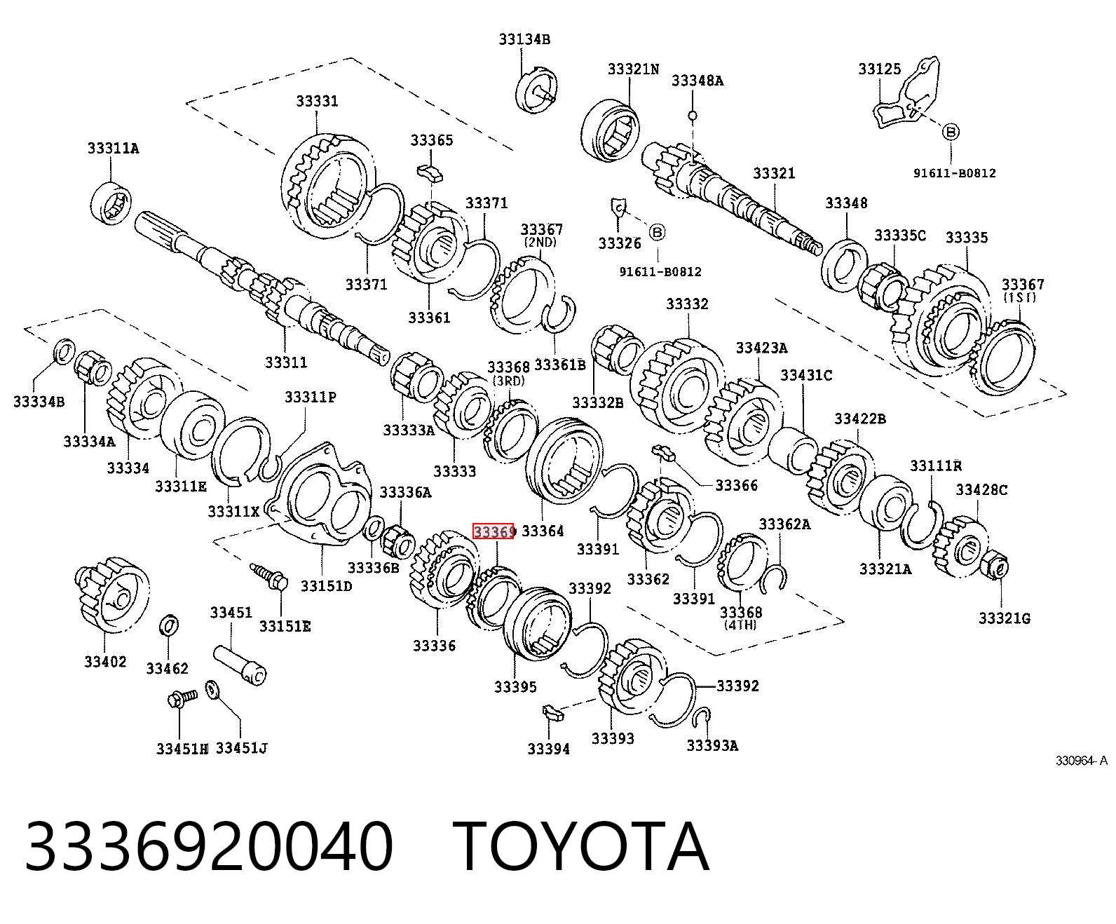3336920040 Toyota