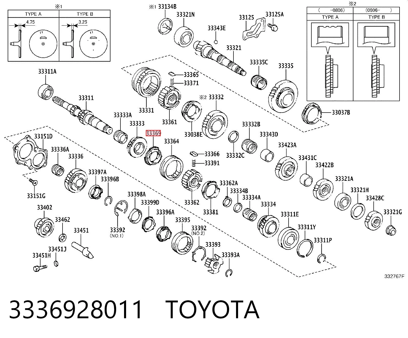 3336928011 Toyota