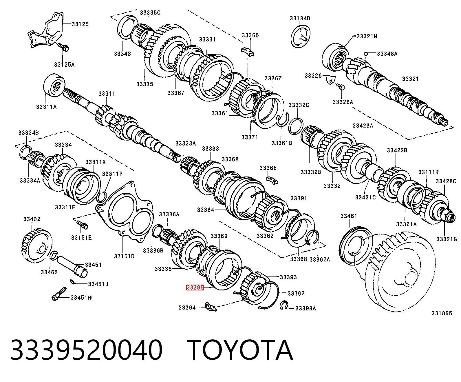 3339520040 Toyota