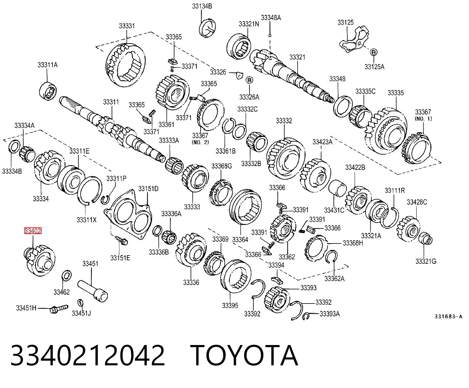 3340212042 Toyota