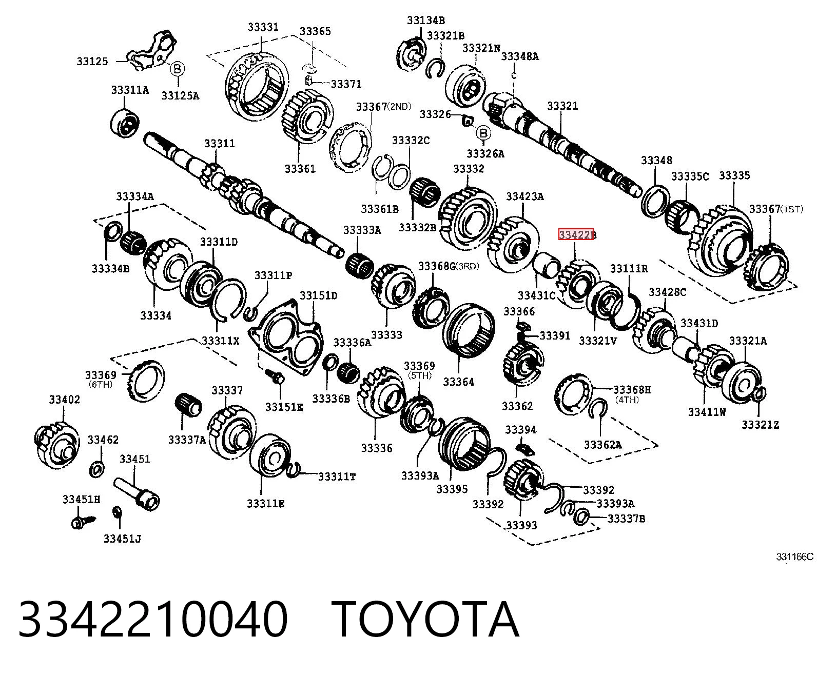 3342210040 Toyota