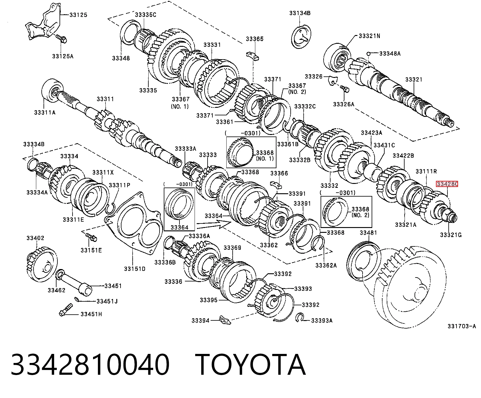 3342810040 Toyota