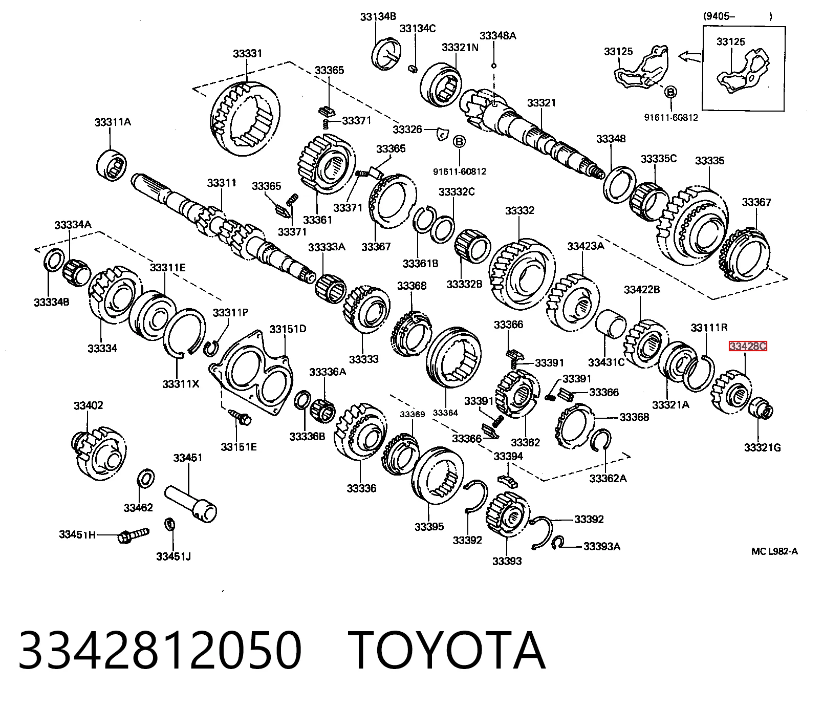 3342812050 Toyota