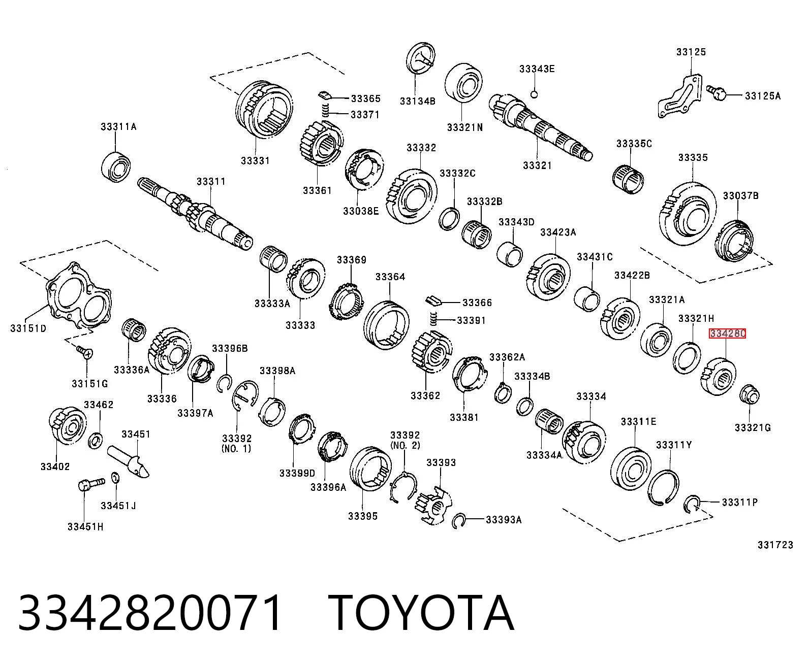 3342820071 Toyota