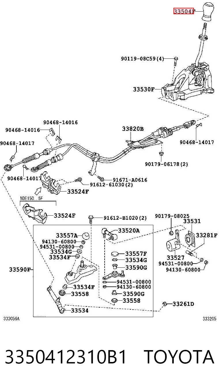 Mando de cambios Toyota Corolla  (2006-2014)