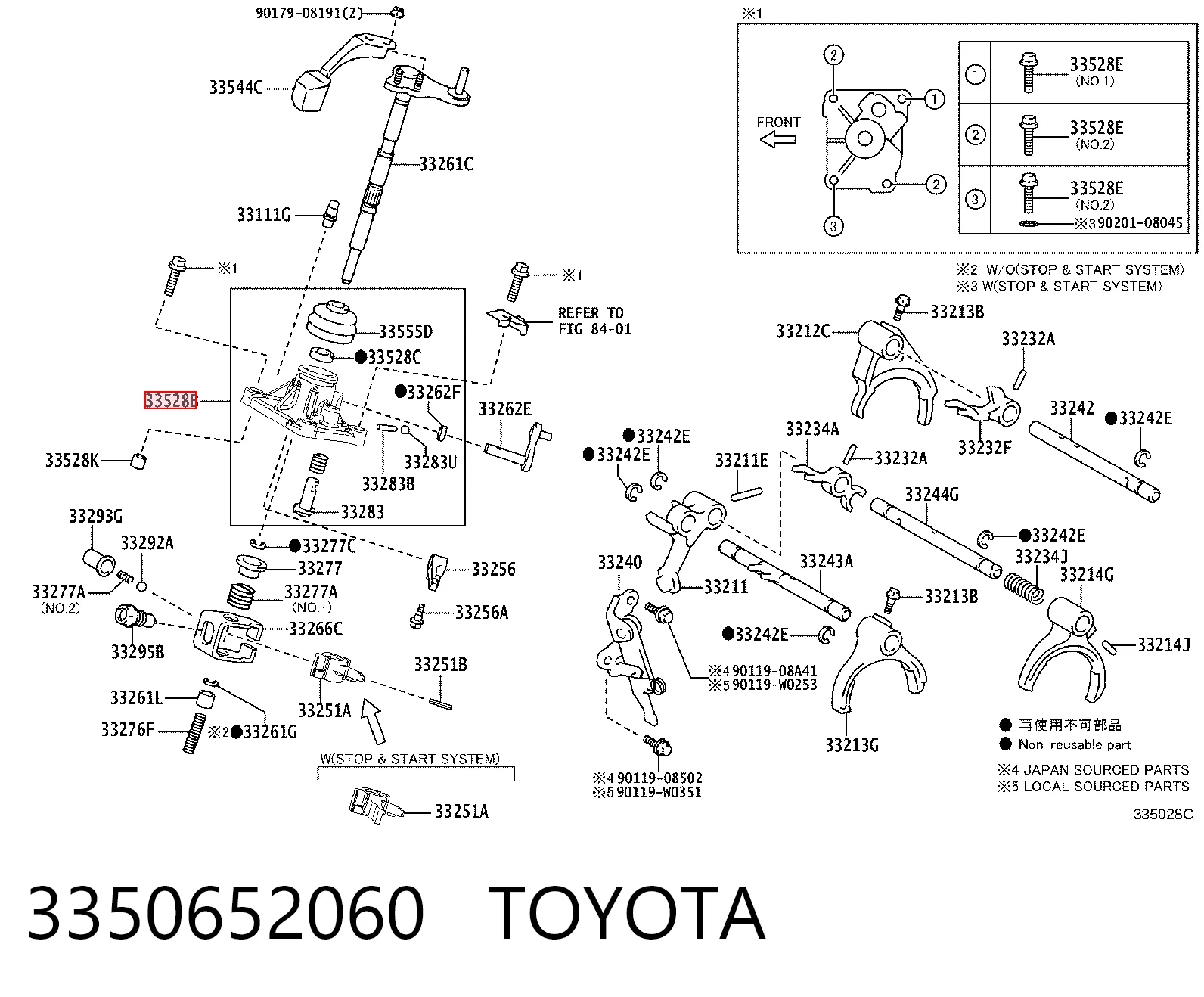 3350652060 Toyota