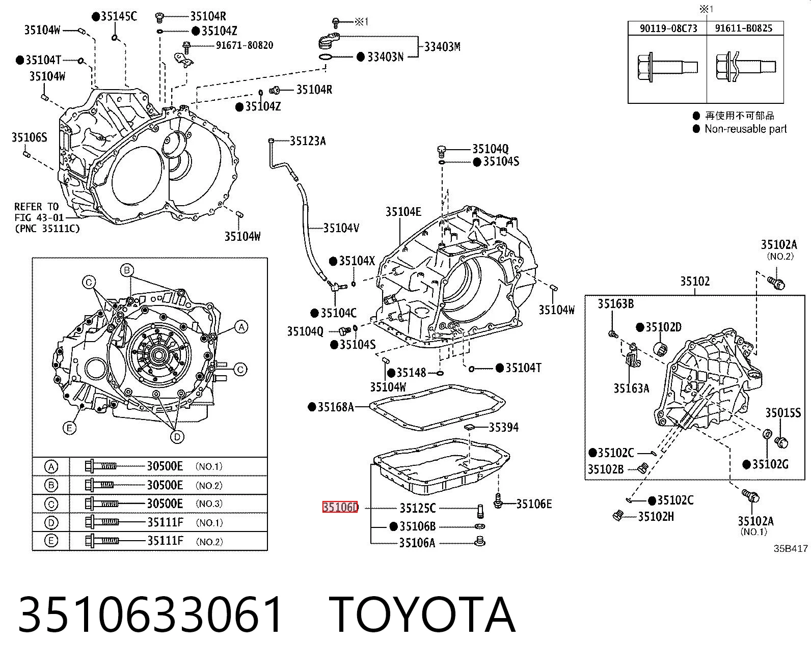 3510633061 Toyota