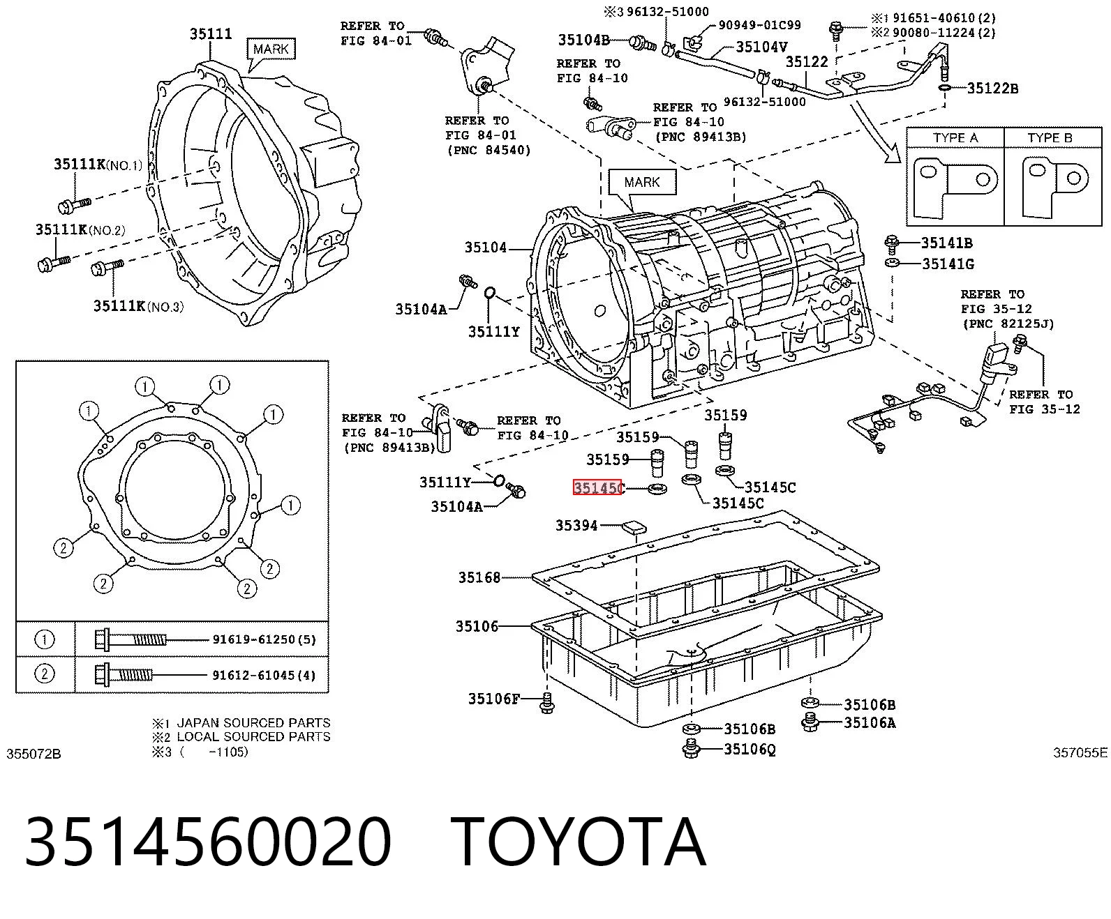 Comprar Junta del tapón del cárter de la transmisión automática Toyota Yaris  NCP2 a bajo precio