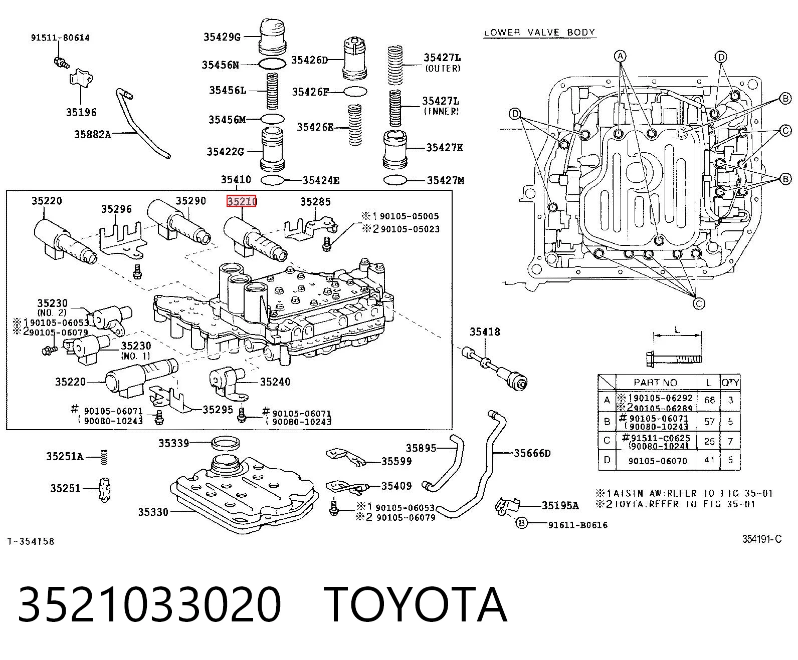 3521033020 Toyota