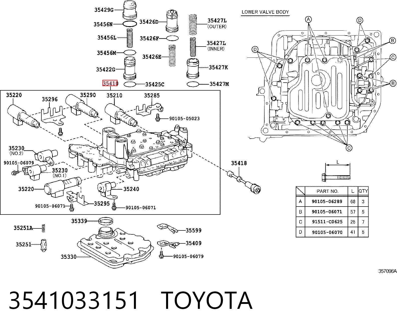 3541033151 Toyota