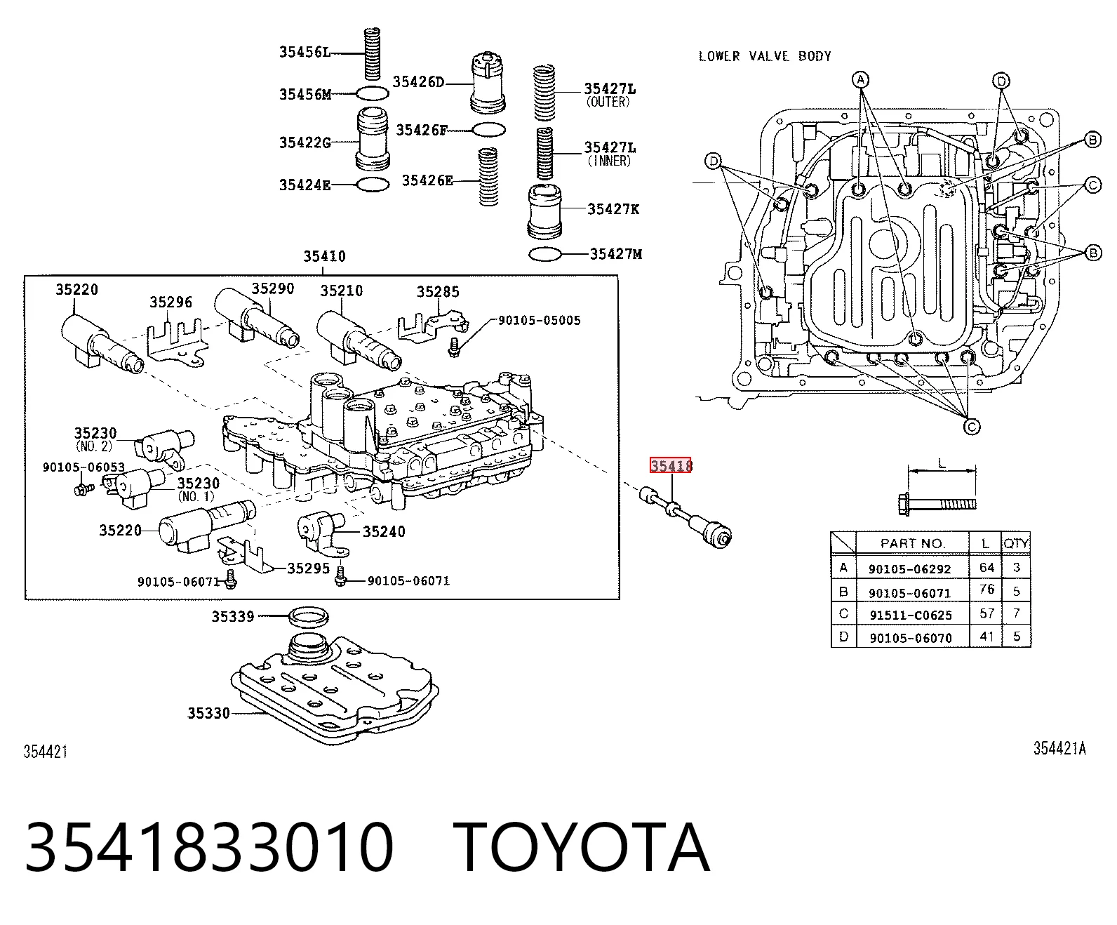 3541833010 Toyota
