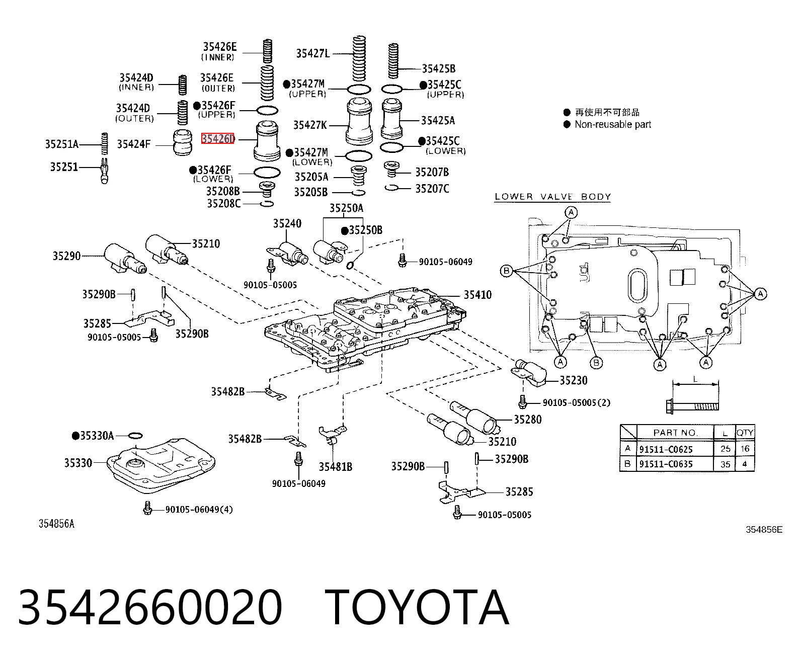 3542660020 Toyota
