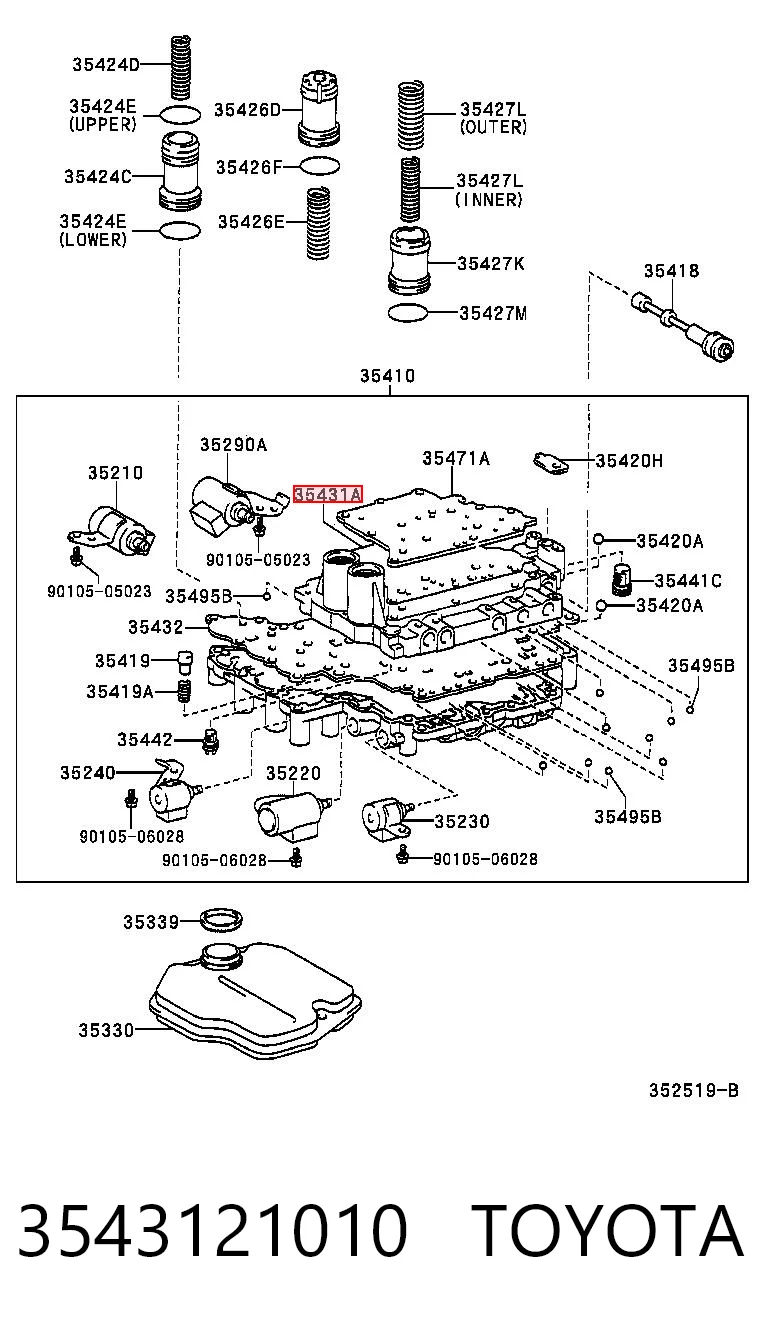 3543121010 Toyota
