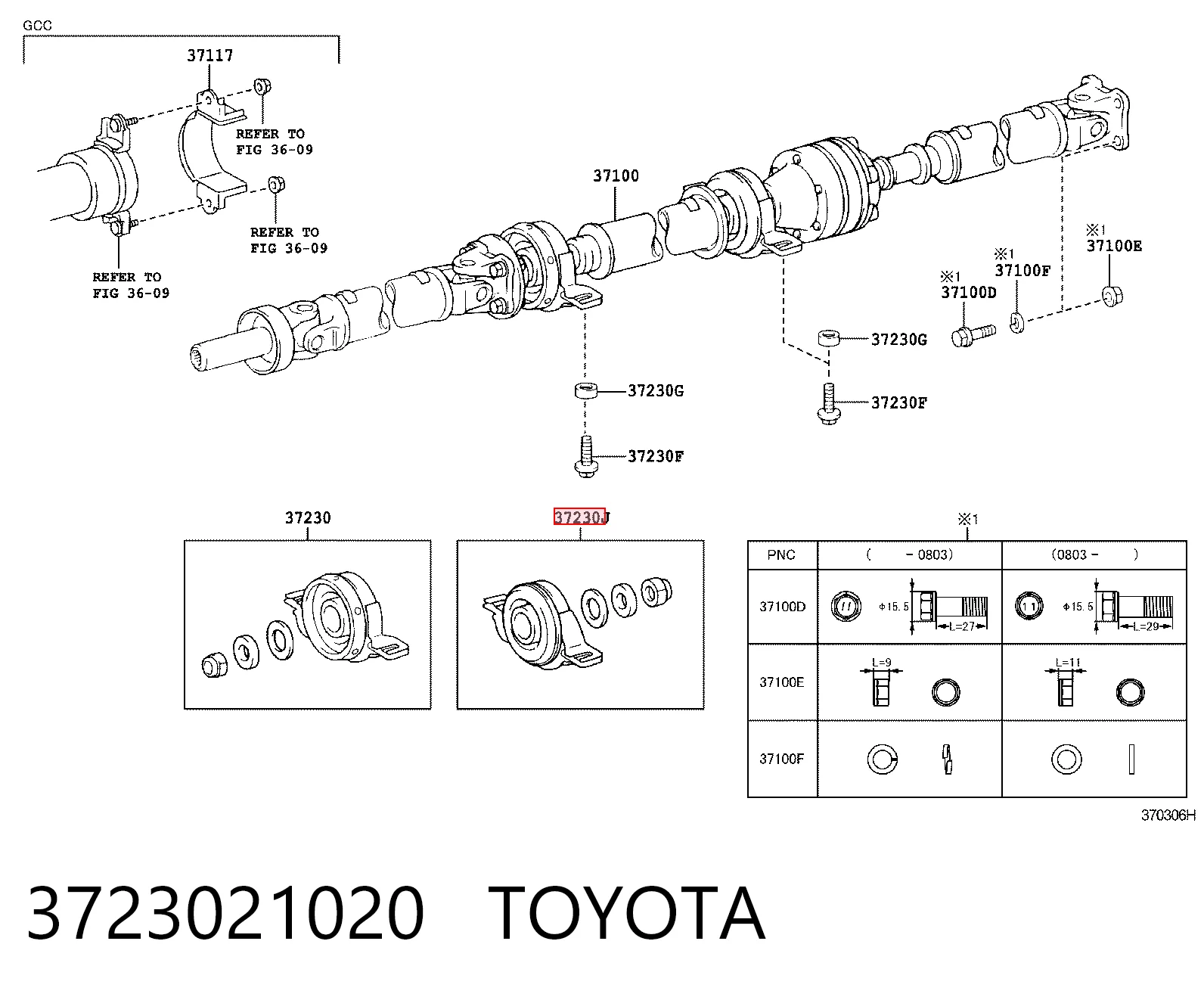 3723021020 Toyota