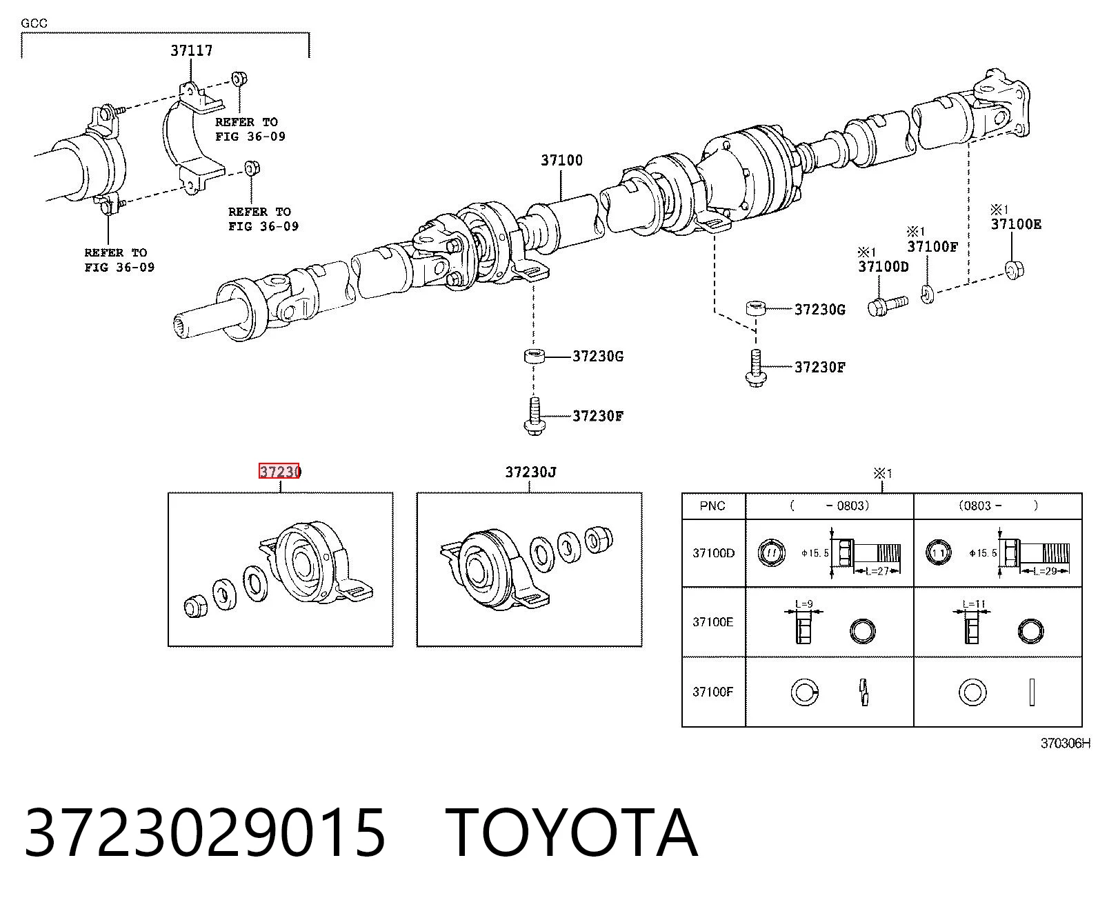 3723029015 Toyota