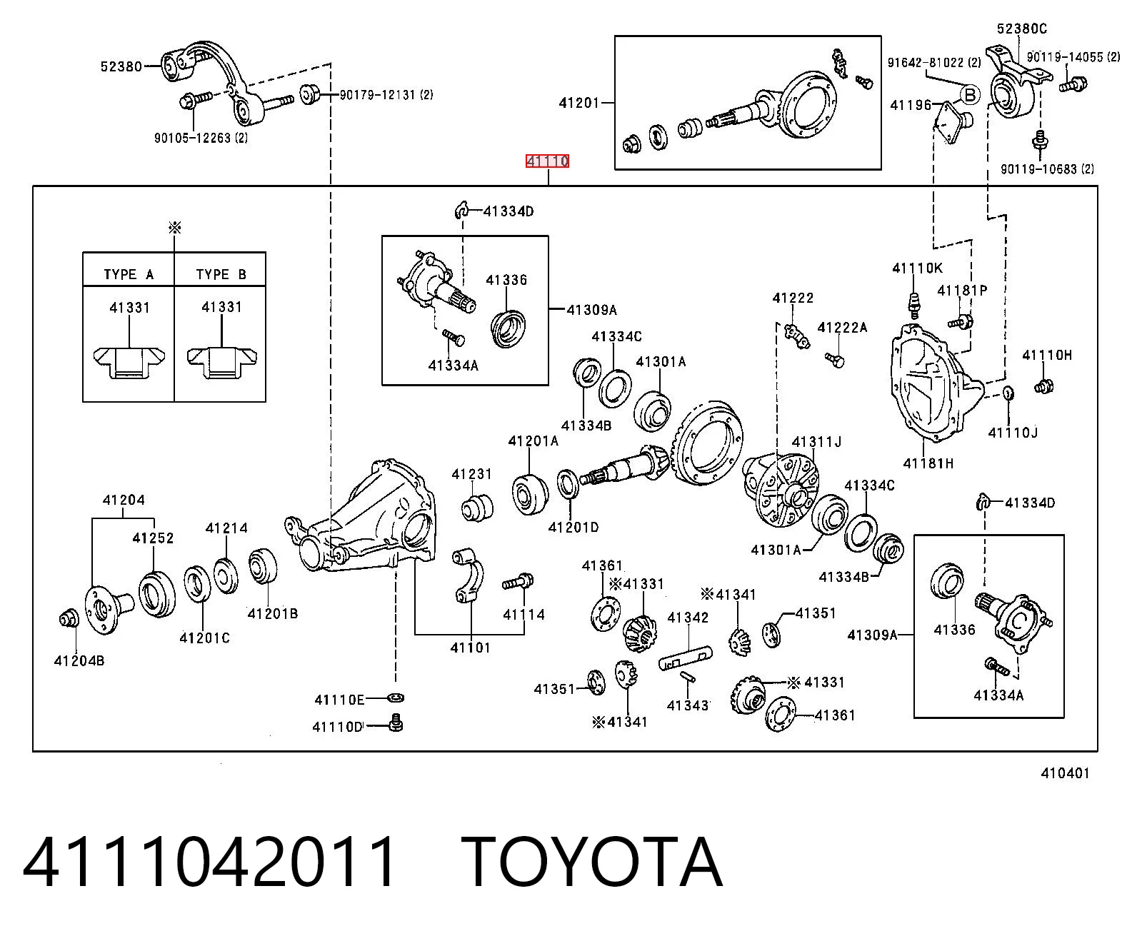 4111042011 Toyota