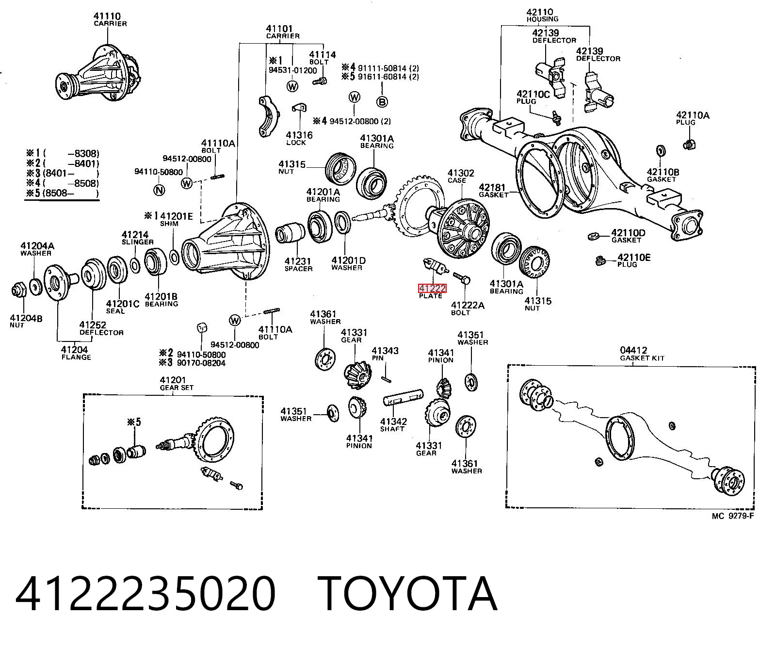 4122235020 Toyota