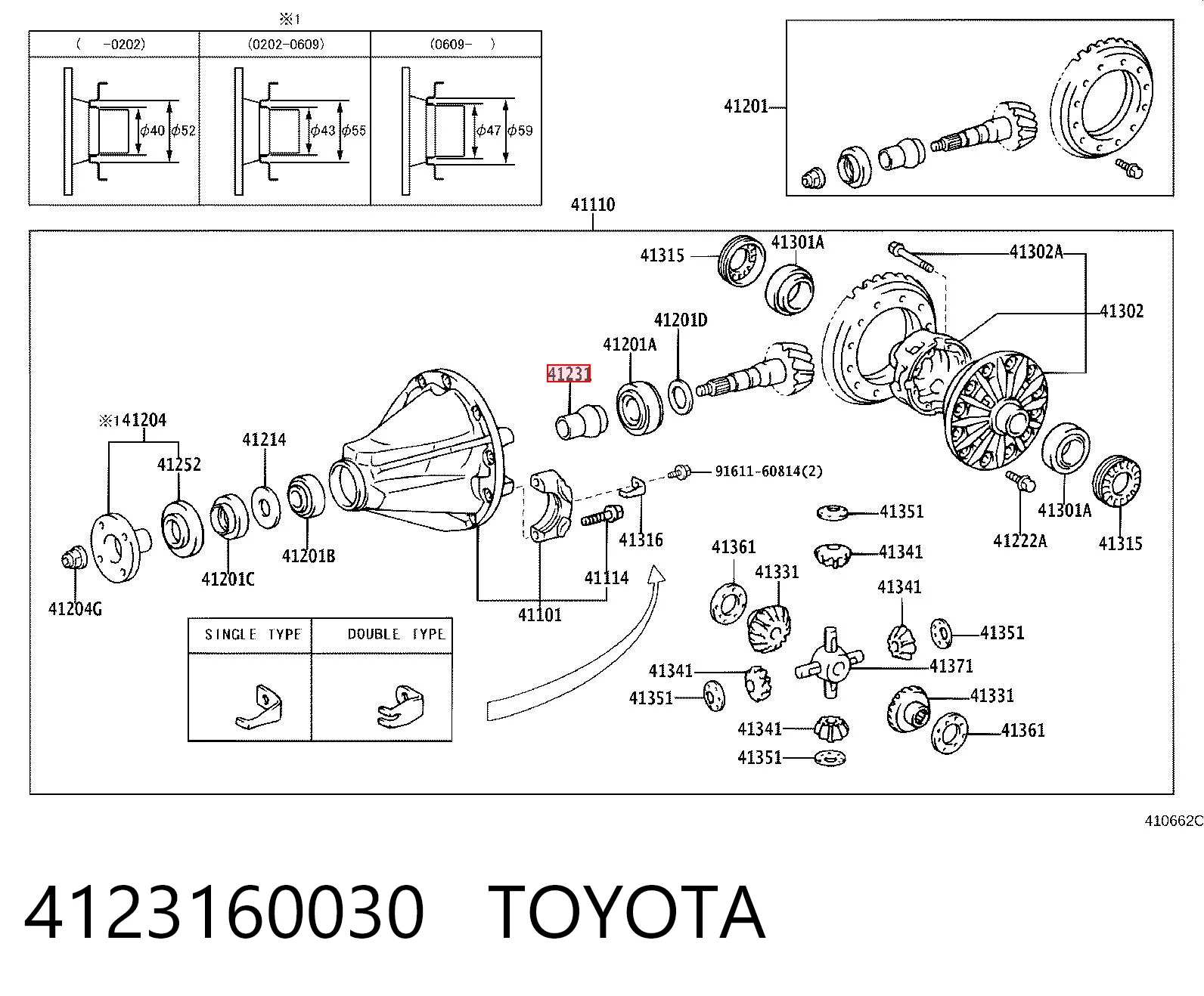 4123160030 Toyota