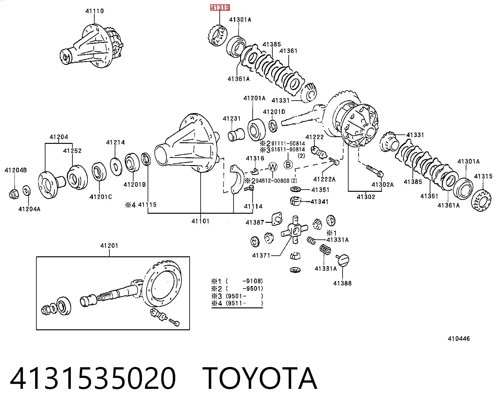 4131535020 Toyota