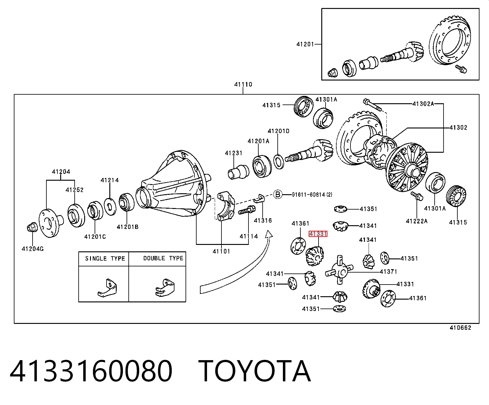 4133160080 Toyota