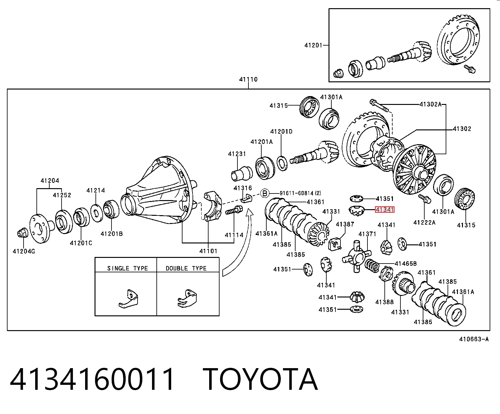 4134160011 Toyota