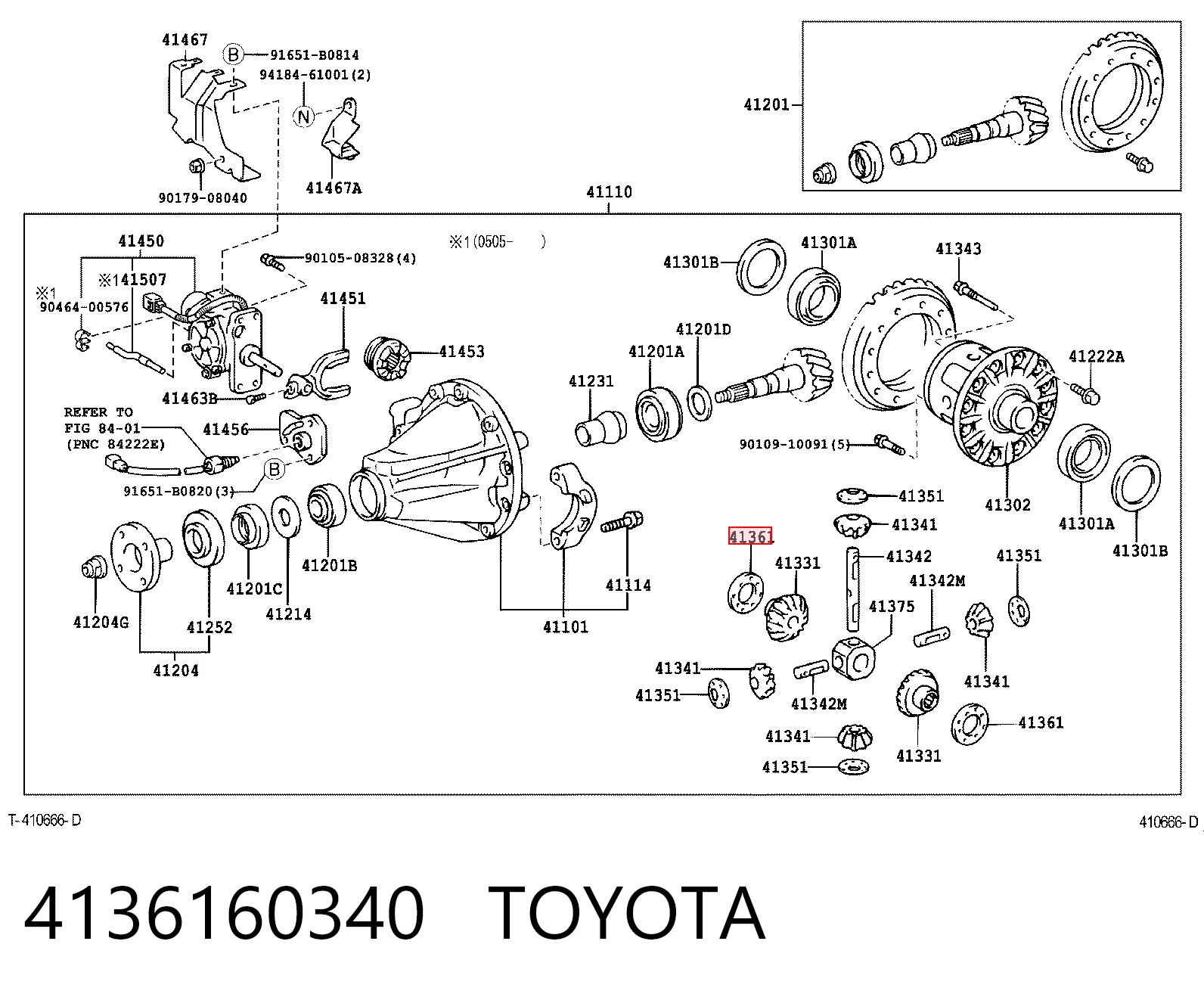 4136160340 Toyota