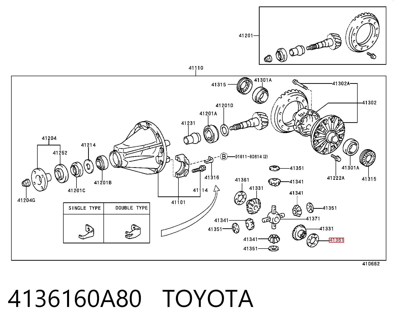 4136160A80 Toyota